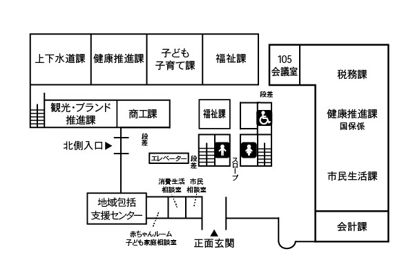 市役所1階
