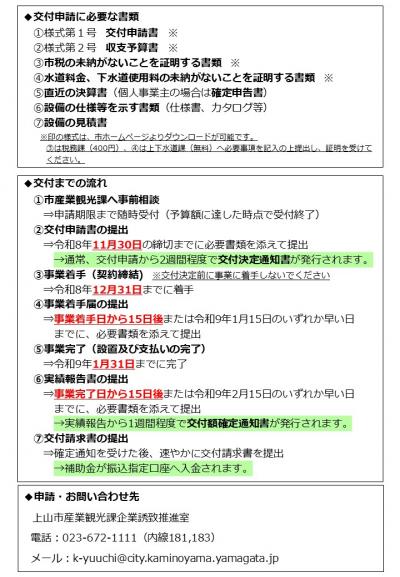 R8上山市物価高騰対策設備投資促進補助金リーフレット