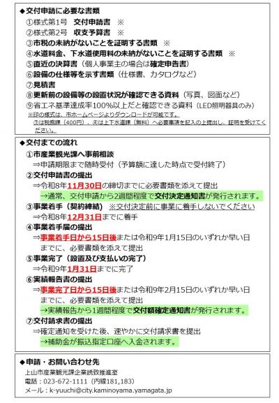 R8上山市物価高騰対策省エネ設備導入支援補助金リーフレット
